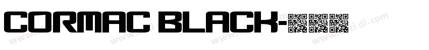 Cormac black字体转换 Cormac black字体转换